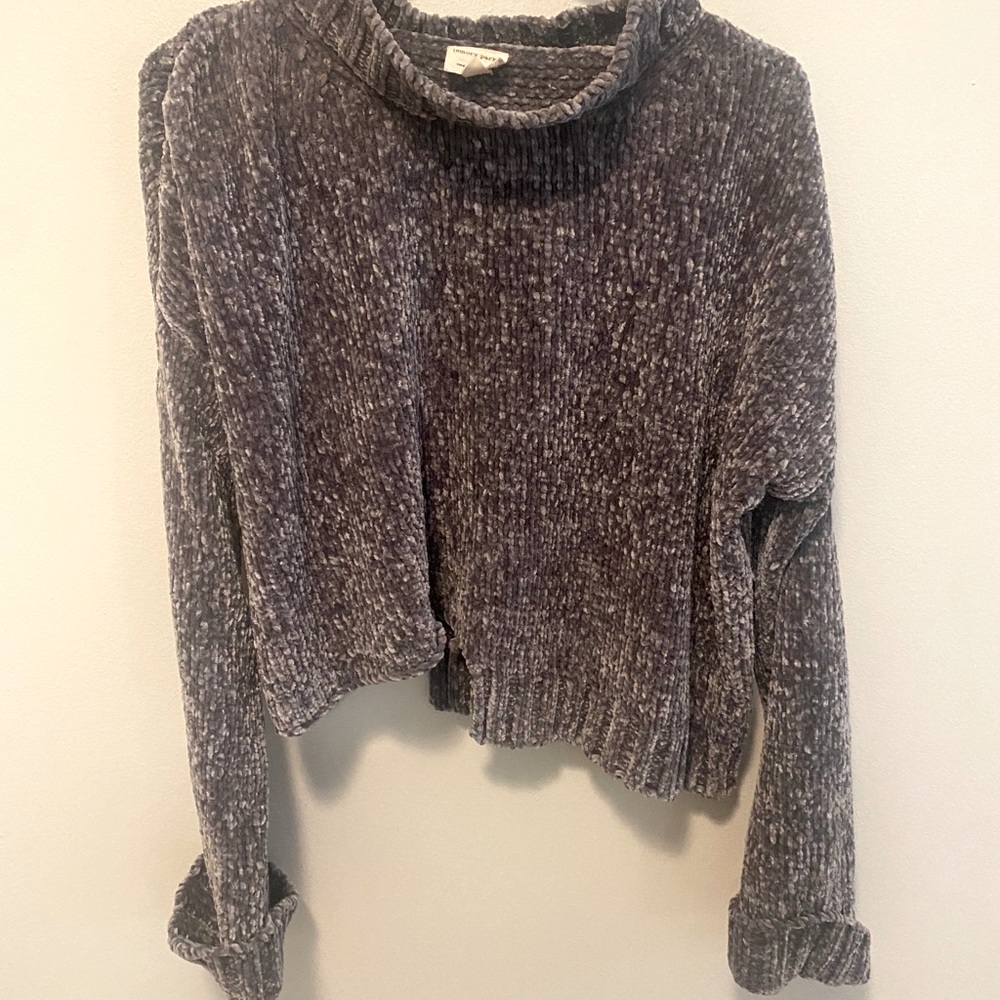 Cropped Grey Sweater